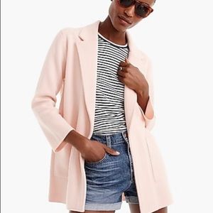 J Crew 365 blush sweater blazer